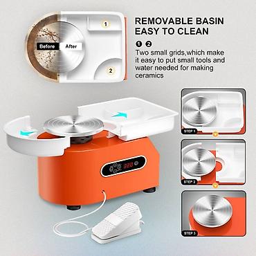 Ostali električni alati: Električna grnčarska vretena (pottery wheel) – 350 W - Snažan — 3