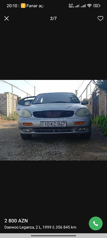 nexia daewoo: Daewoo Leganza: 2 l | 1999 il Sedan — 3