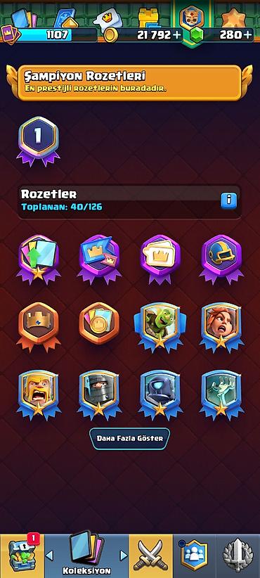 Digər kolleksiyalar: Clash Royale oyun hesabı - Kupa: 5744 (Kupa Yolu, 16. Arena) - Profil — 10