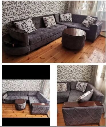 Digər mebel: Künc divan, İşlənmiş, Açılan, Bazalı, Parça, Çatdırılma yoxdur