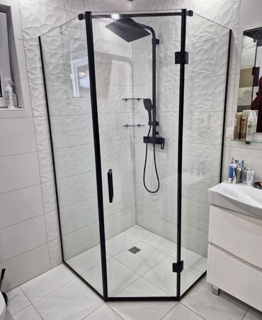 Душевые перегородки и ограждения: Душ тосмолору бышык жана жеткиликтуу баада! Душевые перегородки по — 7