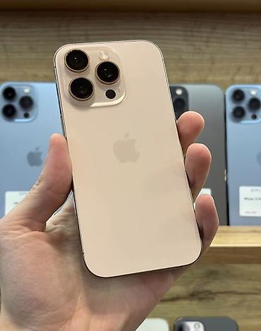 apple notebook: IPhone 16 Pro, 256 GB, Desert Titanium, Zəmanət, Simsiz şarj, Face ID — 1