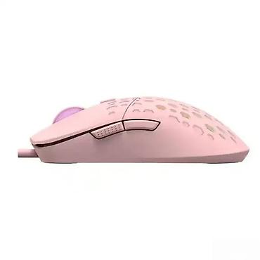 ps5 cena: Gejmerski žičani miš – roze, ultralaki dizajn sa RGB osvetljenjem - — 3
