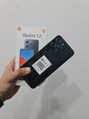 Xiaomi: Xiaomi Redmi 12, 256 GB, rəng - Qara, 
 Barmaq izi, Face ID