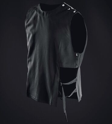 оверсайз кожаная куртка: Спортивный костюм, Жилет, Made in KG, Оверсайз, Оригинал, XL (EU 42)