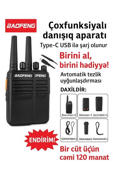 аренда ноутбуков в бишкеке: BADFENG çoxfunksiyalı danışıc aparatı – walkie‑talkie dəsti at lalafo.az аренда ноутбуков в бишкеке: BADFENG çoxfunksiyalı danışıc aparatı – walkie‑talkie dəsti