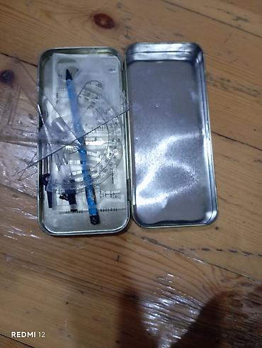 Digər alət dəstləri: Məktəb və riyaziyyat üçün tam rəsmetmə dəsti Metal qutuda praktiki — 1