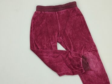 różowe spodnie z wysokim stanem: Spodnie domowe 5 lat, wzrost - 110 cm., stan - Zadowalający