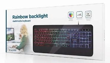 Tastature: Gembird multimedia tastatura sa “Rainbow backlight” osvetljenjem - — 2