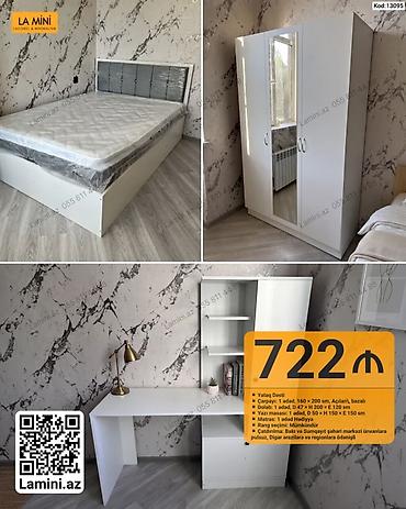 Ev üçün mebel: Yataq dəsti – La Mini (Kod: 13095) Dəst tərkibi və ölçülər: - — 1