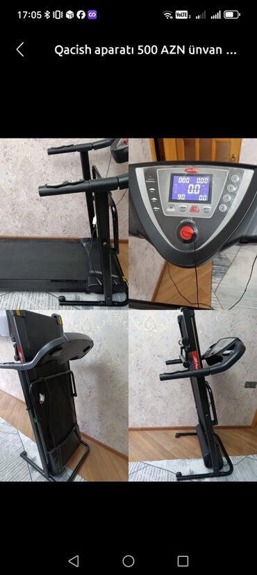 Qaçış trenajorları: Qaçış aparatı – elektrikli, qatlanabilən model - Konsol: LCD ekran;