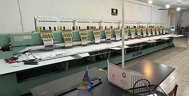 Alətlər: Sənaye tipli çoxbaşlı naxış/emboridery maşını - Brend/model: MELCO — 1