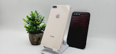 телефон айфон бишкек: IPhone 8 Plus, Б/у, 64 ГБ, Золотой, Чехол, 75 %