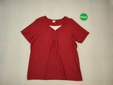 Koszulki: Koszulka 5XL (EU 50), wzór - Jednolity kolor, kolor - Czerwony