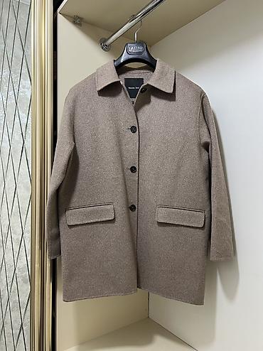 paltolar 2023: Palto, Massimo Dutti, L, rəng - Bej — 1