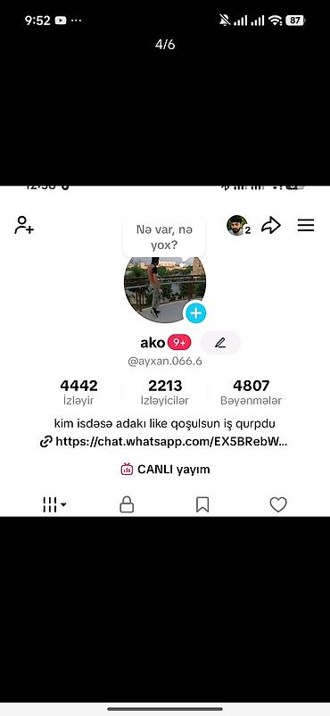 video montaj: Məhsul/Xidmət: TikTok profillərinin idarə edilməsi və inkişafı — 2