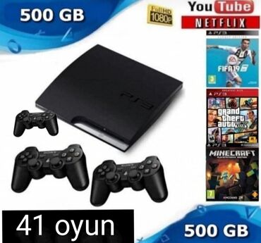 playstation oyunları: Kirayə PlayStation 3 günü 9 manat 3 pult Hər cür oyun var donmaq