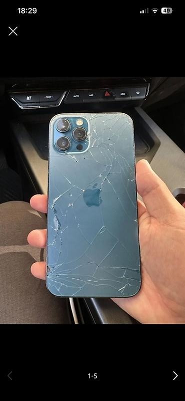 poco m2: IPhone 12 Pro Max, 256 ГБ, цвет Pacific Blue. На фотографиях дисплей — 1