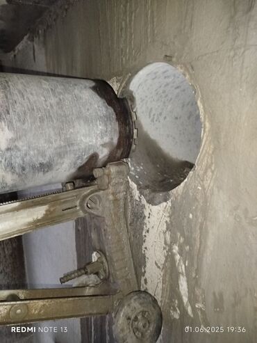 Beton işləri: Səssiz tozsuz səliqəli kəsim. Beton katlavan monolit kubik — 16