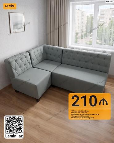 LA MINI – Mətbəx üçün künc divan - Ölçülər: 170 × 120 sm - Mexanizm