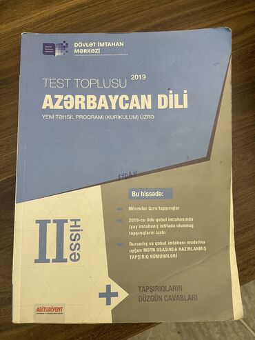 az dili test toplusu 2 ci hissə pdf: 2 ci hissə Azərbaycan dili DİM