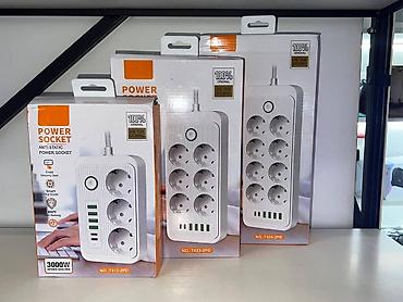 jack e4: Сетевой удлинитель Power Socket T423-2PD - 6 розеток стандарта EU — 1