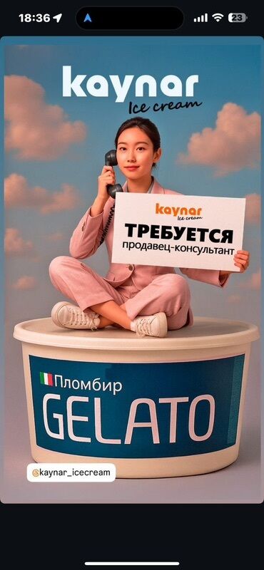 работа на дому бишкек 2022: Вакансия: продавец‑консультант в Kaynar Ice Cream Компания Kaynar Ice