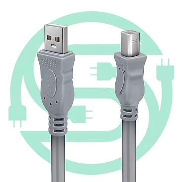 Кабели подключения: 1. Кабель для принтера 1.5 метр high speed 2. Переходник-кабель USB-A — 2