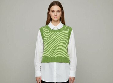 reserved kurtka damska zielona: H&M, Women`s waistcoat, size S