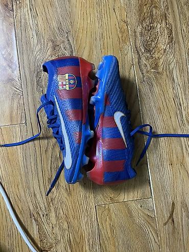 штанга лежак: Футбольные бутсы Nike, расцветка в стиле FC Barcelona. 40 размер - — 3