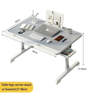 компьютерный столик для ноутбука: Компьютерный Стол, цвет - Серый, Новый
