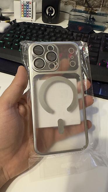 MagSafe uyğun şəffaf telefon qabı – iPhone 15 Pro Max üçün Metaldır + lalafo.az -da MagSafe uyğun şəffaf telefon qabı – iPhone 15 Pro Max üçün Metaldır +