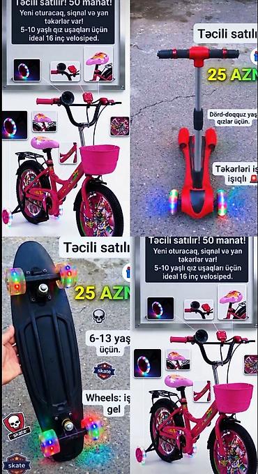 Qız uşağı Velosibet satılır tecılı satışda olan 95 AZN olan bu lalafo.az -da Qız uşağı Velosibet satılır tecılı satışda olan 95 AZN olan bu