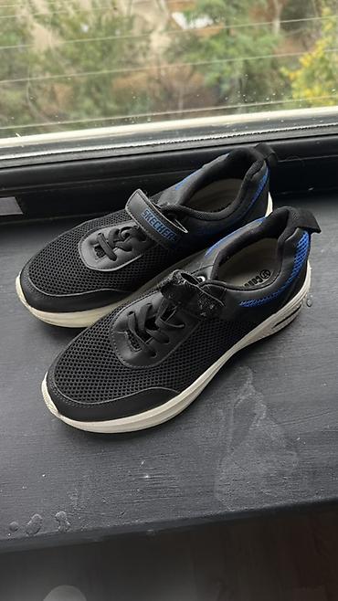 Кроссовки Skechers для мальчика - Цвет: черный с синими вставками