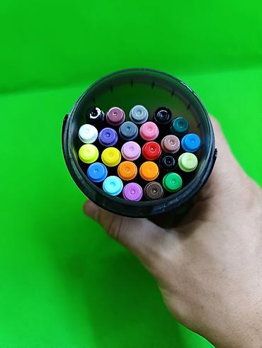 акриловая: Маркеры акриловые 24 штуки для детского рисования🖍️ Комплектация — 2