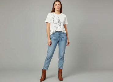 t shirty bawełniane supima: Olivia, Футболка жіноча, розмір One size