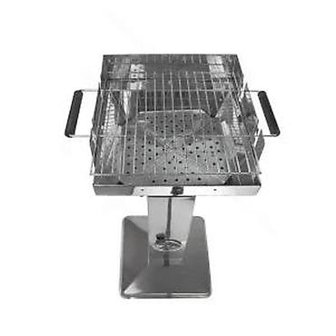 Sve za roštilj: Stojeći roštilj na ćumur od nerđajućeg čelika - Materijal: polirani — 13