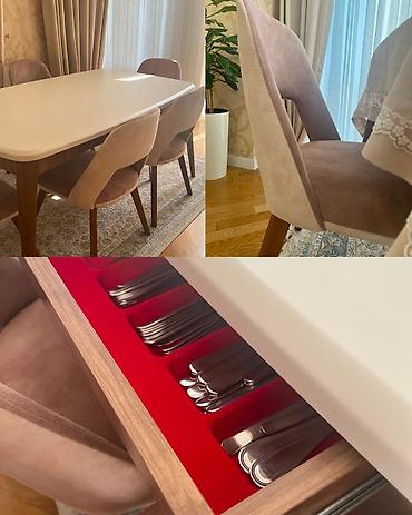 Digər mebel: NigMasa və 6 oturacaq ideal vəziyyətdədir. Olcu 160x90. Qiymet 600 — 1