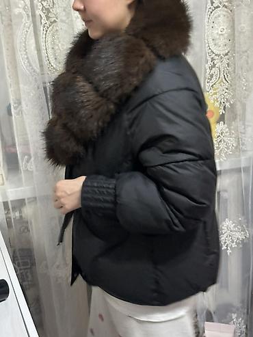 шапка писец: Пуховик, Короткая модель, С мехом, S, M, L — 3