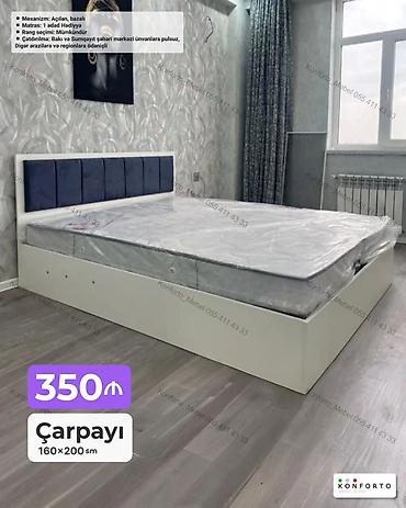 Ev və bağ: Çarpayı – 160×200 sm - Mexanizm: Açılan, bazalı (alt hissədə geniş — 1