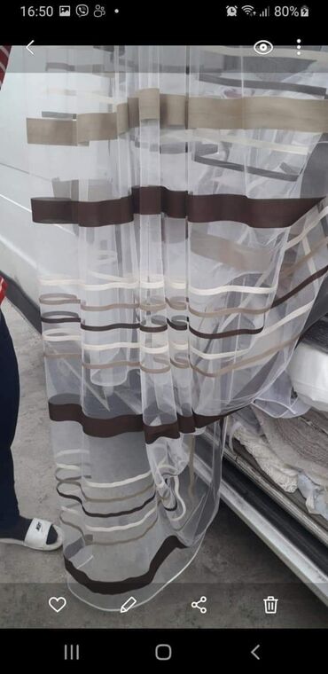 Posteljina: Zavese na pruge Cena 1200 din po metru Gratis sivenje po vašim — 2