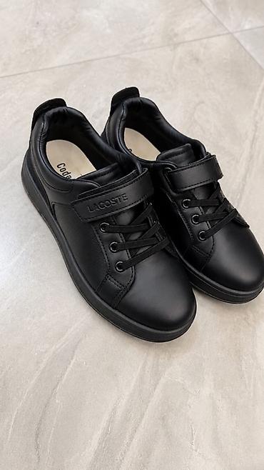 подошвы: Кроссовки Lacoste, детские/подростковые, черные - Материал верха — 1