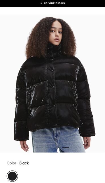 payiz qis geyimleri instagram: Женская куртка Calvin Klein, M (EU 38), цвет - Черный