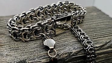 Серебряные цепочки: Цепочка, Бисмарк, Проба 925, Унисекс, Новый — 17