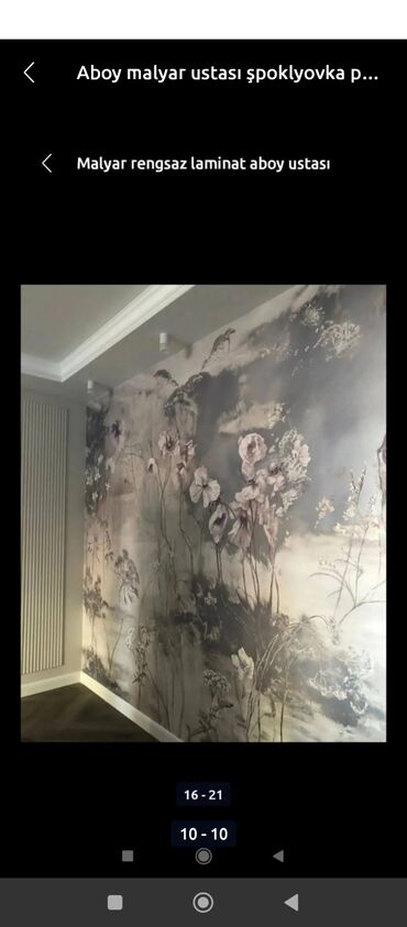 Malyar işləri: Aboy malyar paduqa emulsiya lminat işləri görürük 2 nəfərik peşekar — 5