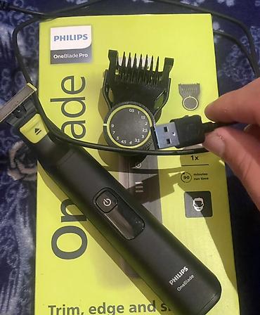 ucuz ventilator: Philips OneBlade Pro – üz və bədən üçün çoxfunksiyalı trimmer/ustara — 1