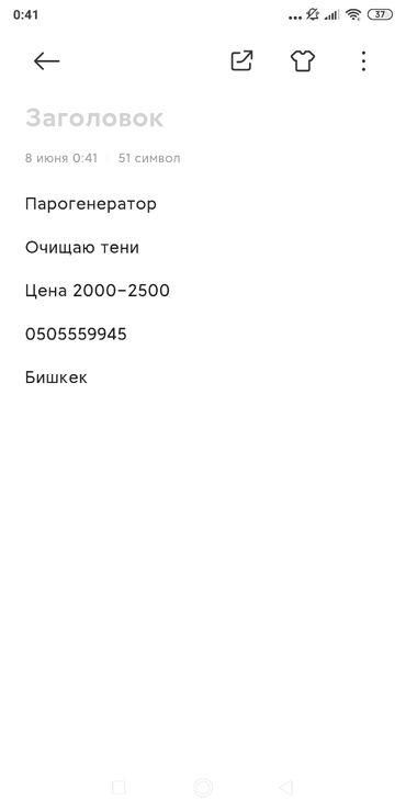 электроный тараза: Делаю -парогенератор и очищающие тени. Цена от 2000 до 2500 сом