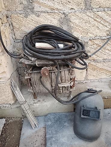 sandiq sekilleri: Məhsul: Köhnə tip transformatorlu qaynaq aparatı dəsti Tərkibi: - — 1