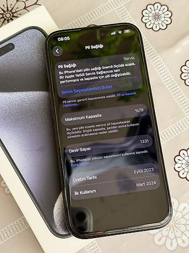 iphone 15 pro almaq: IPhone 15 Pro, 128 GB, Göy — 6