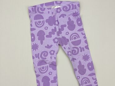 liliowe legginsy: Legginsy dziecięce, So cute, 1.5-2 lat, 92, stan - Dobry